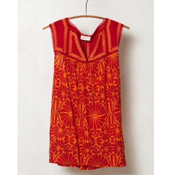 Anthropologie Tops - 🍋2 FOR $20//Anthro Meadow Rue Geo Stitched Tank